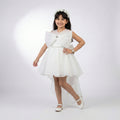 Big Girls Statement High-Low Gown with Shoulder Bow