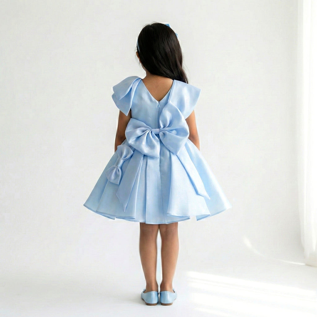 Signature Asymmetrical Satin Occasion Dress with Rhinestone Accents