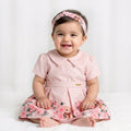 Toddler Girls’ Pink "Teddy Garden" Party Dress – Vintage-Inspired