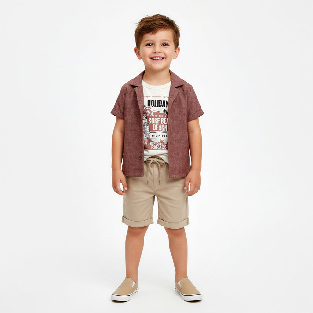 Boys 3-Piece Textured Holiday Set