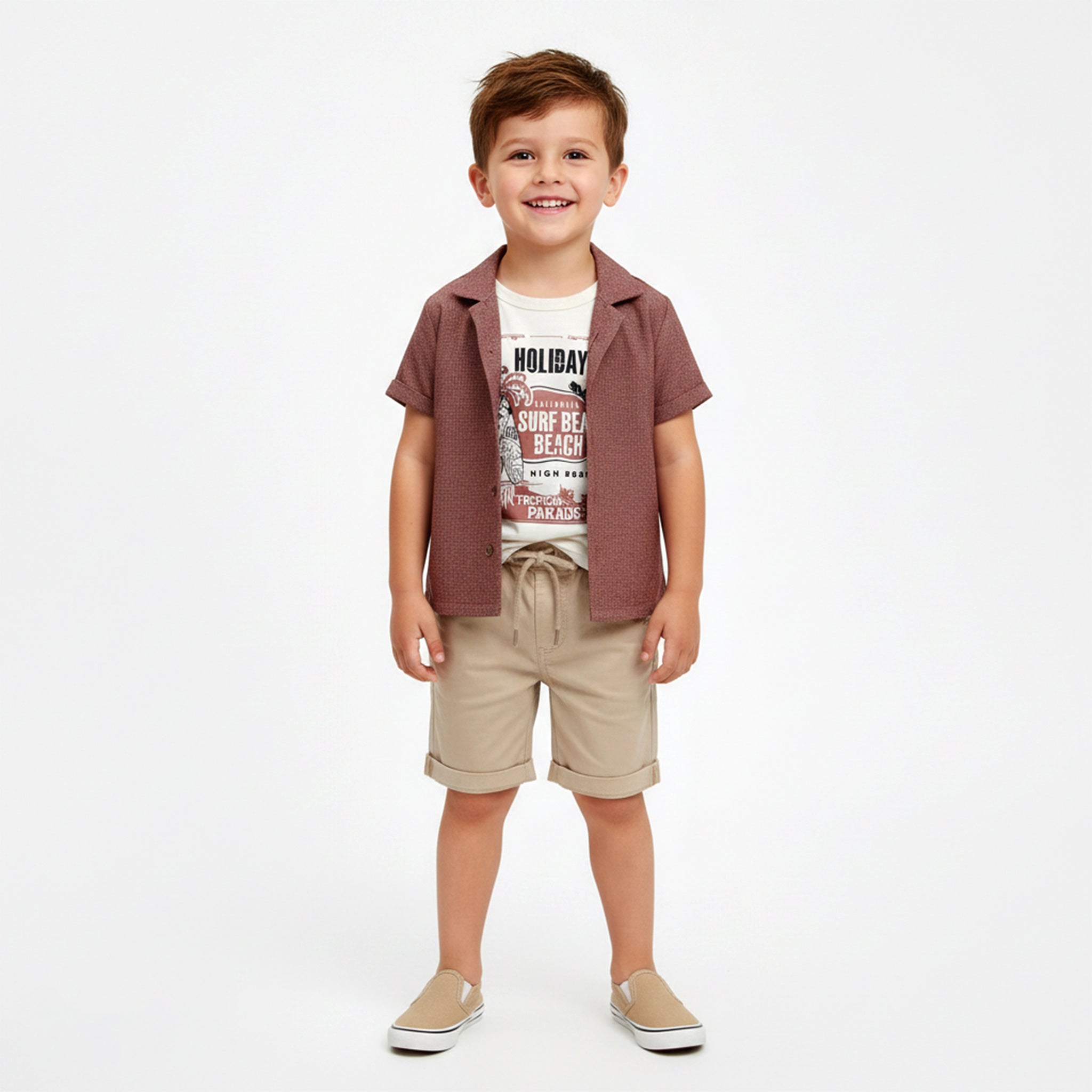 Boys 3-Piece Textured Holiday Set