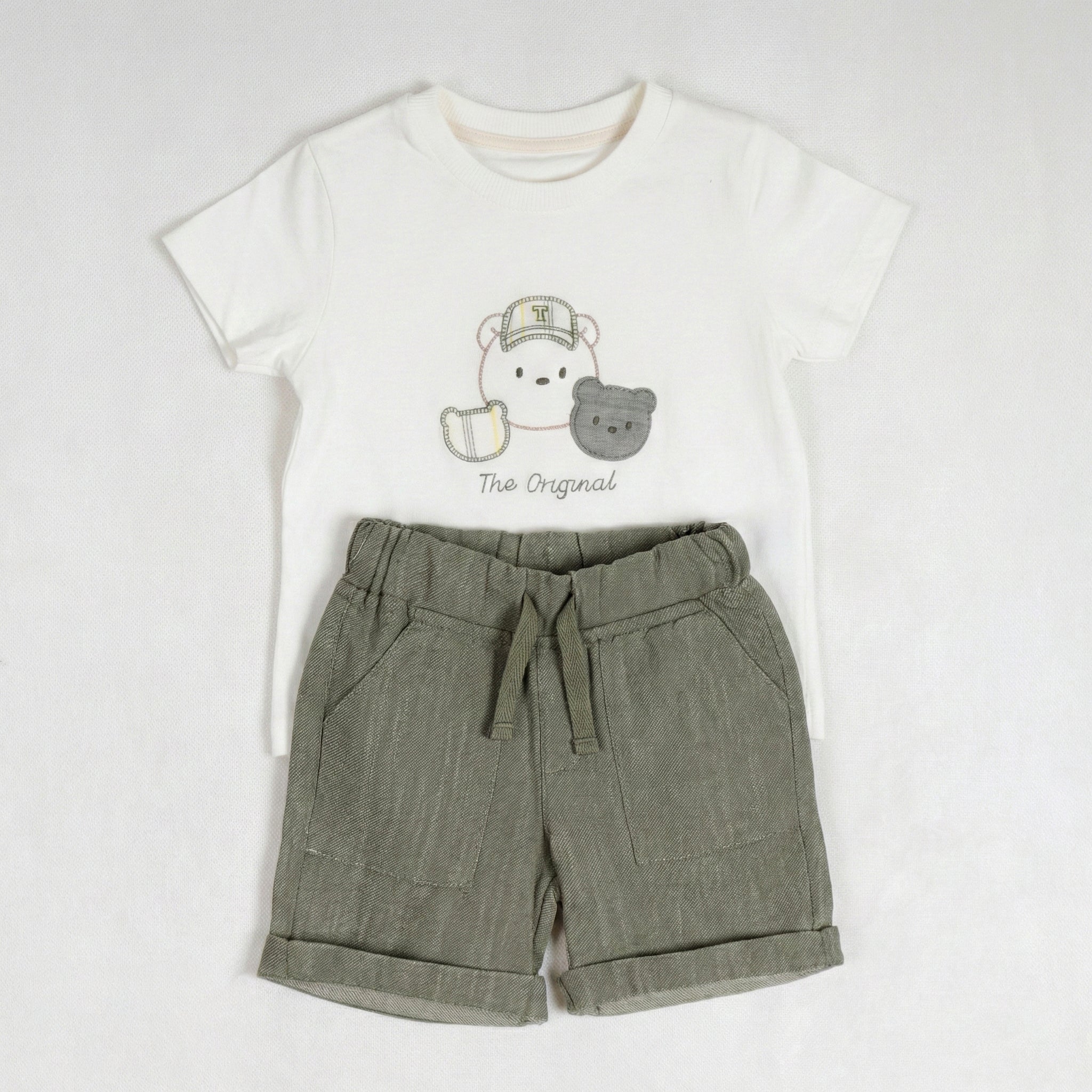 Boys' Three-Piece Smart-Casual Set with Windowpane Checkered Shirt