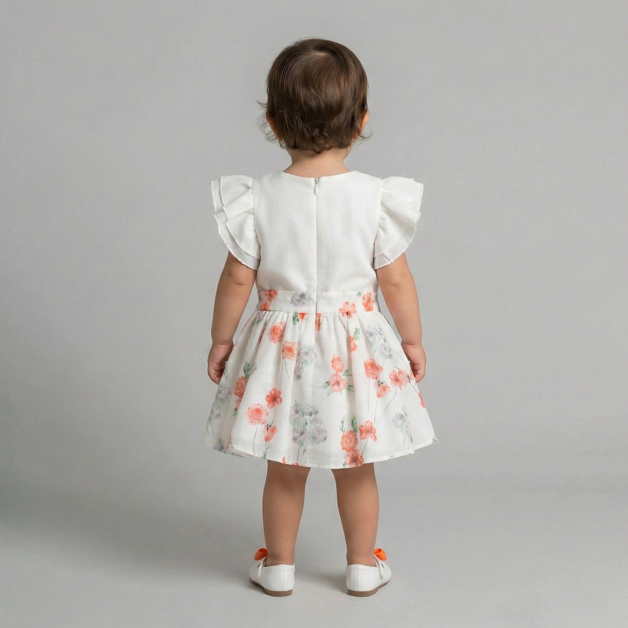Toddler Floral-Embroidered Tulle Party Dress