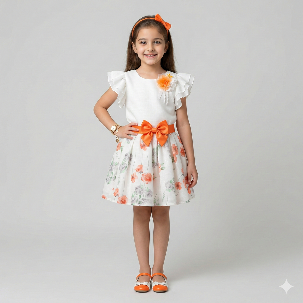 Girls' Boutique Lace-Appliqué Gala Dress with Tulle Flare