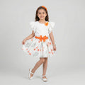 Girls' Sophisticated Lace-Overlay Tulle Formal Gown