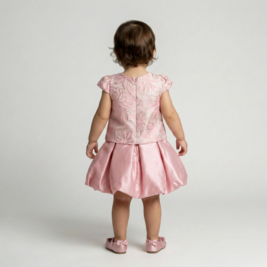 Toddler Tiered Tulle Party Dress with Satin Bow
