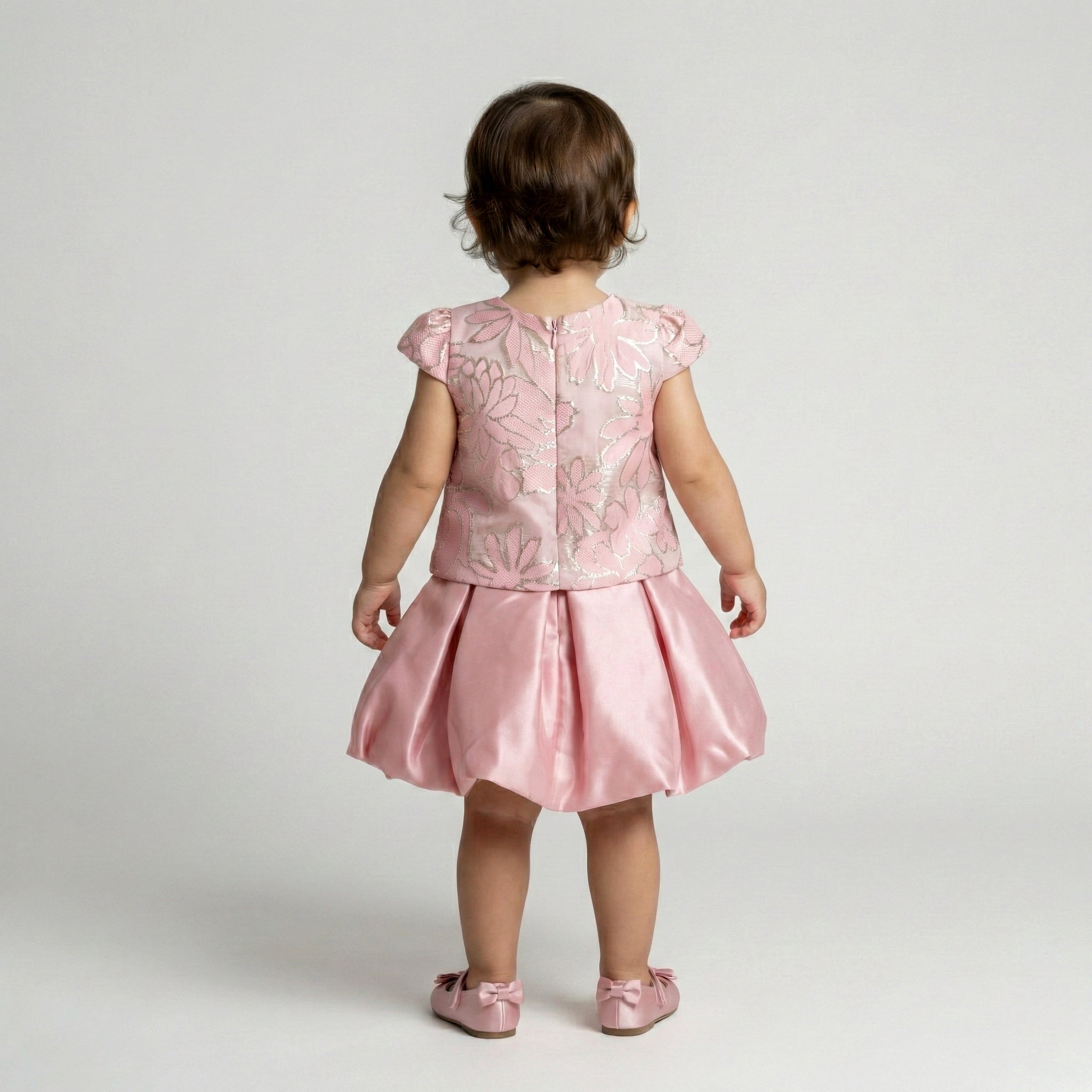 Toddler Tiered Tulle Party Dress with Satin Bow