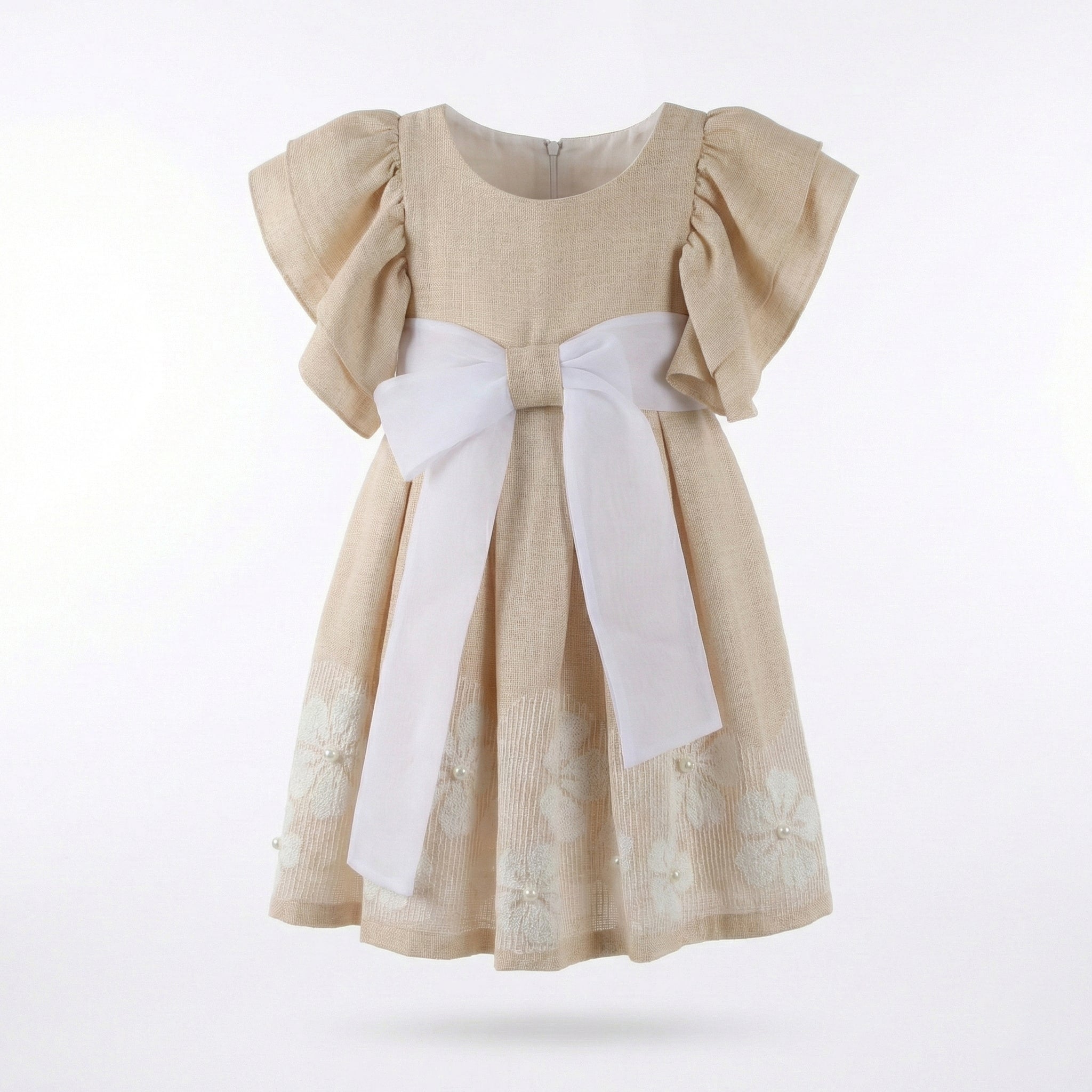 Girls Frock Baige FLZ-03