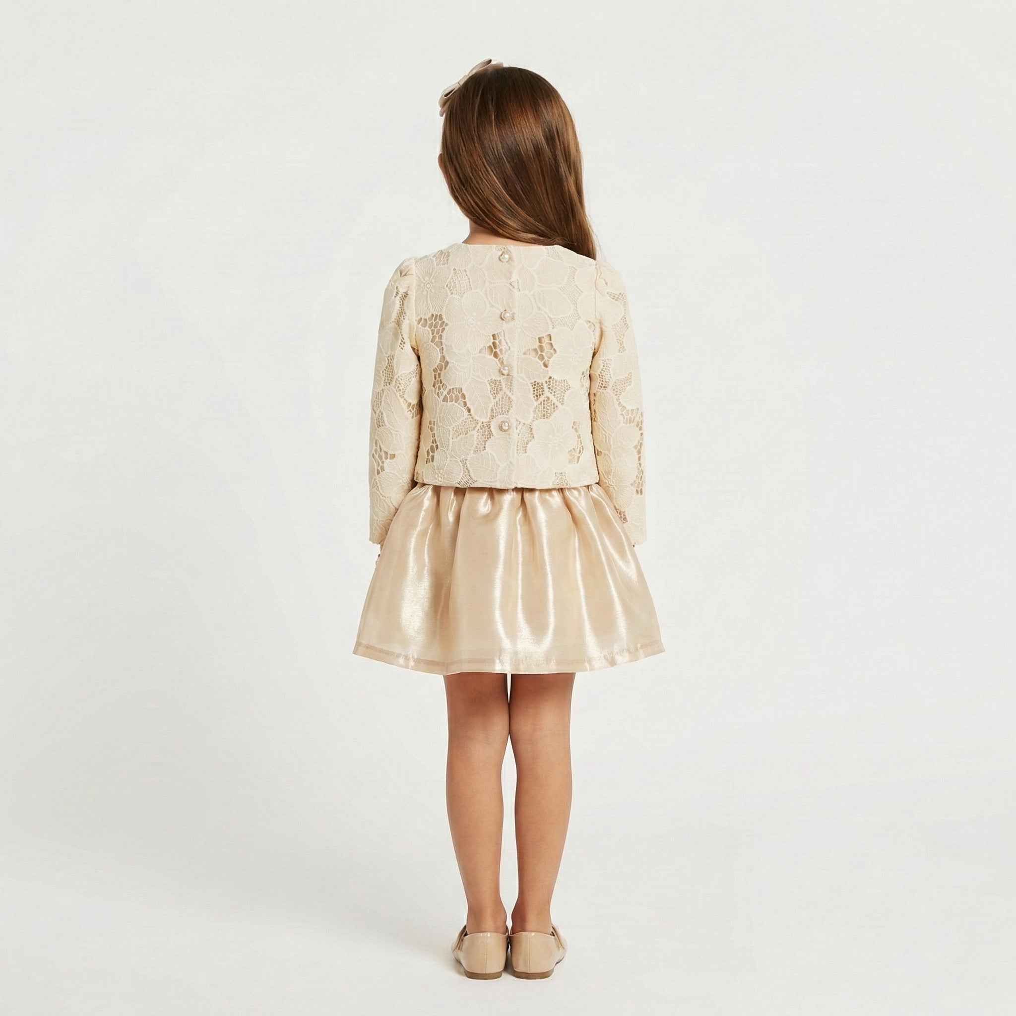 Girls' Flora Embroidered Lace & Satin Heirloom Collection