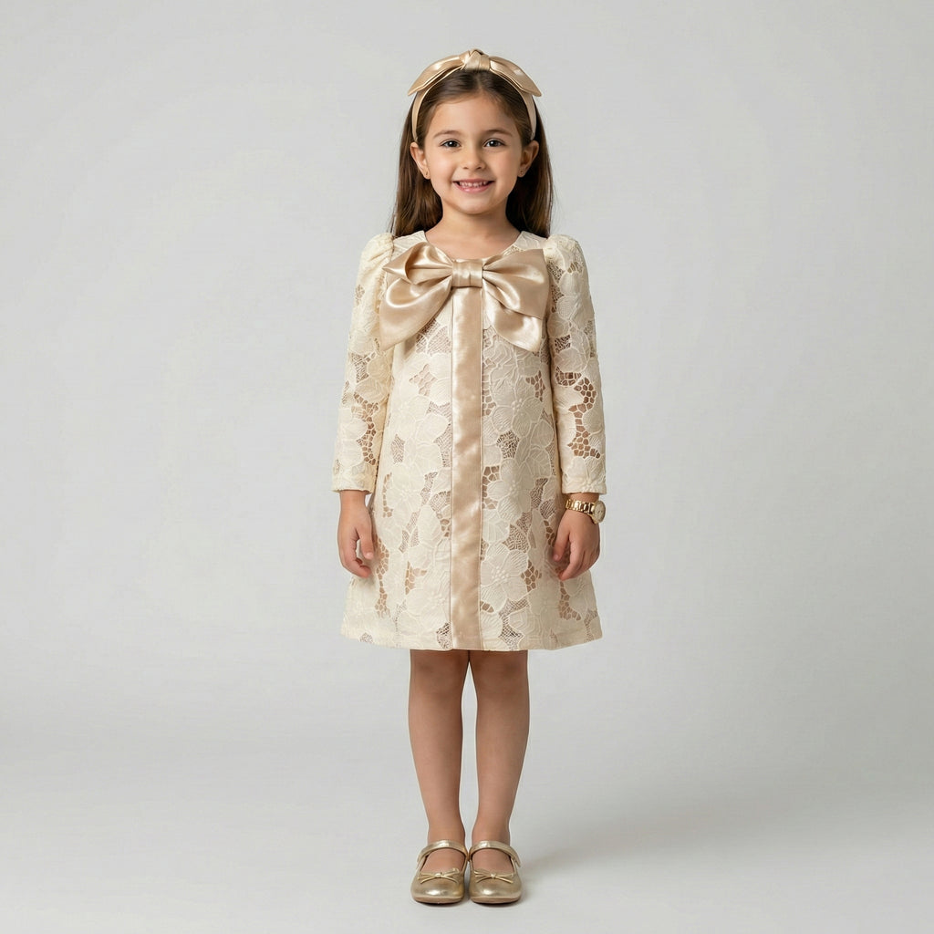 Luxe Satin Party Gown with Crystal Embellished Rosette