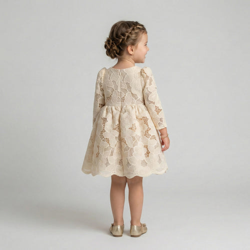Enchanted Satin Occasion Dress with Elegant Bow