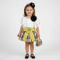 Girls Dress Yellow - Pink