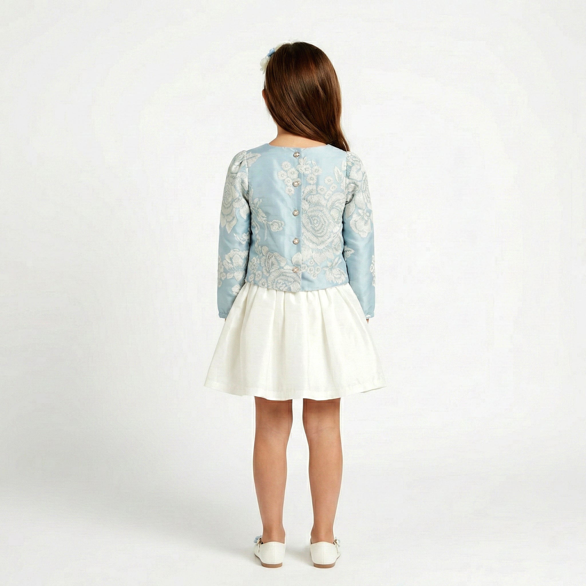 Girls Dress Blue FLZ-29