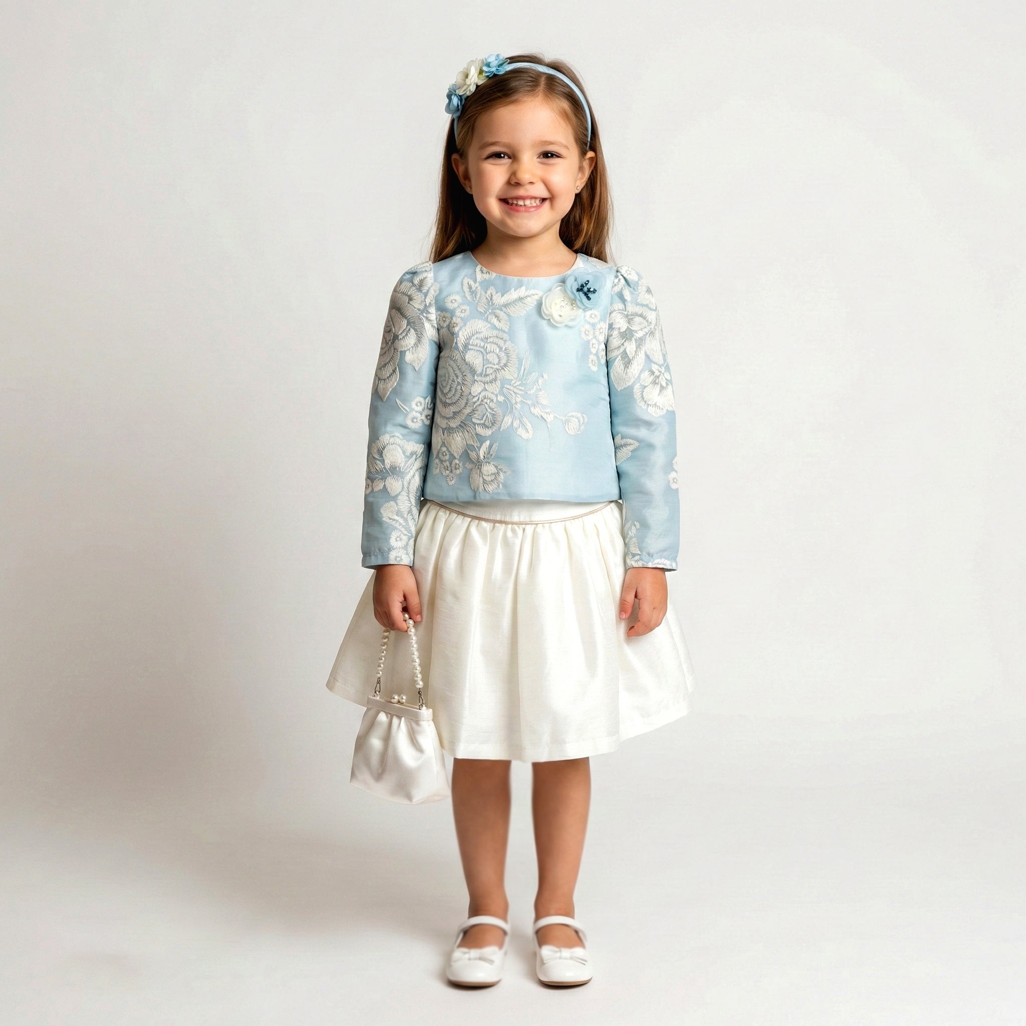 Girls Dress Blue FLZ-29