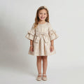 Girls’ Sophisticated Tiered-Sleeve Occasion Dress