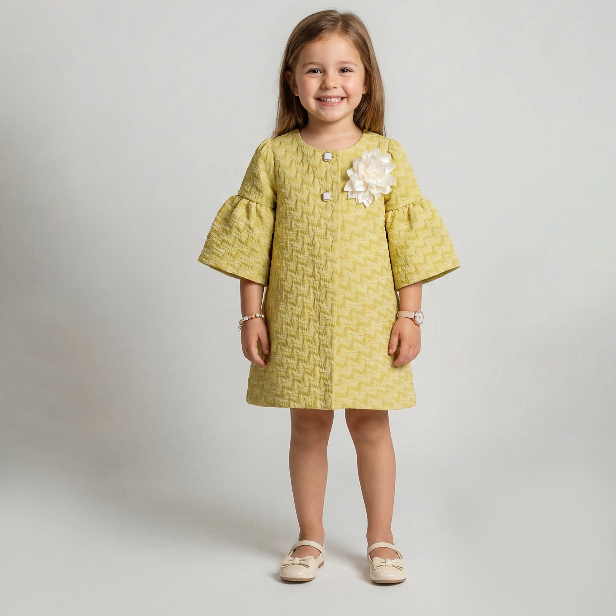 Girls' Artisanal Embroidered Organza & Appliqué
