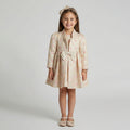 Girls' Sophisticated Polka-Dot Occasion Dress