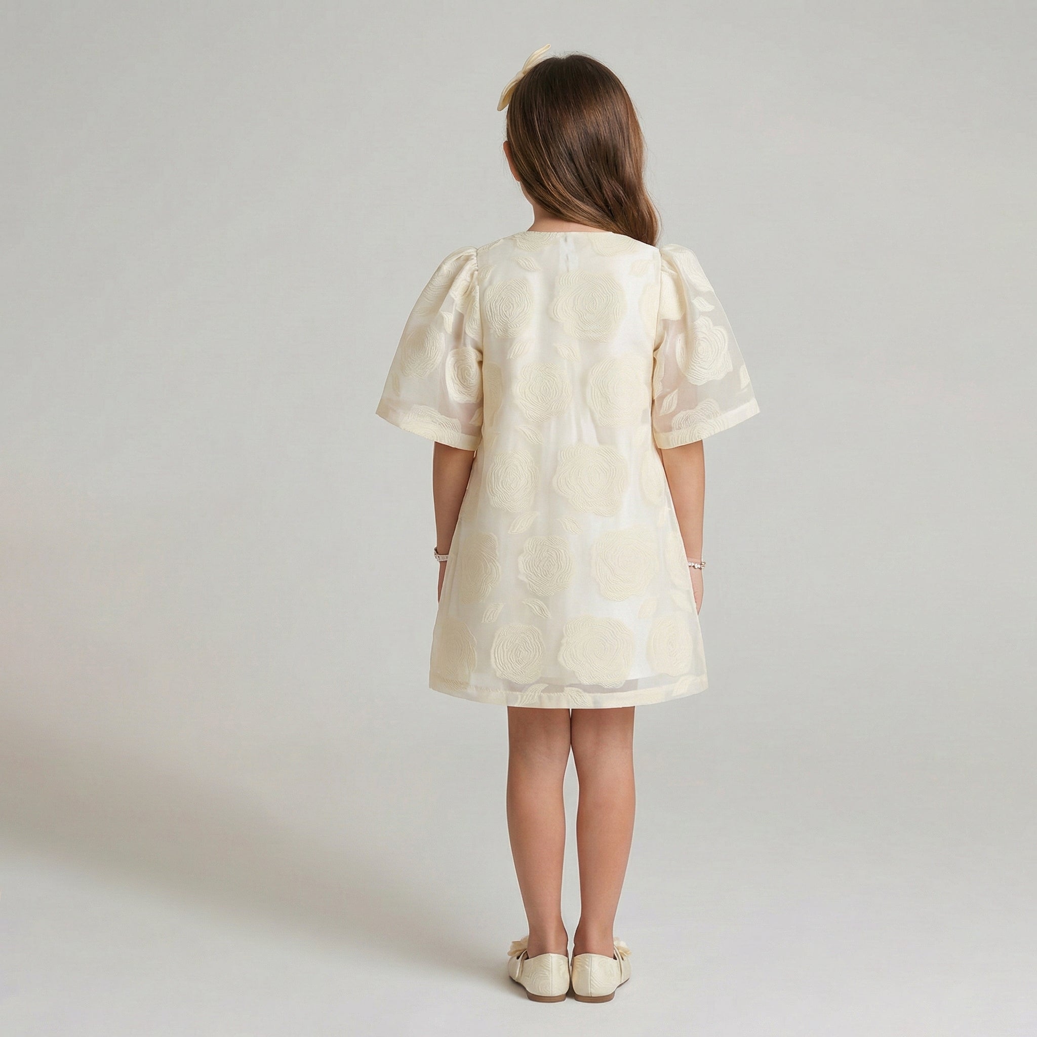 Girls' Sophisticated 2-Piece Organza Overlay Dress for Girls