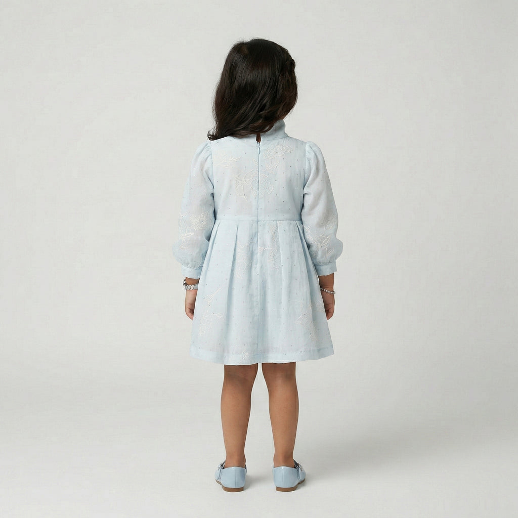 Girls' Seraphina Embroidered Organza Party Dress