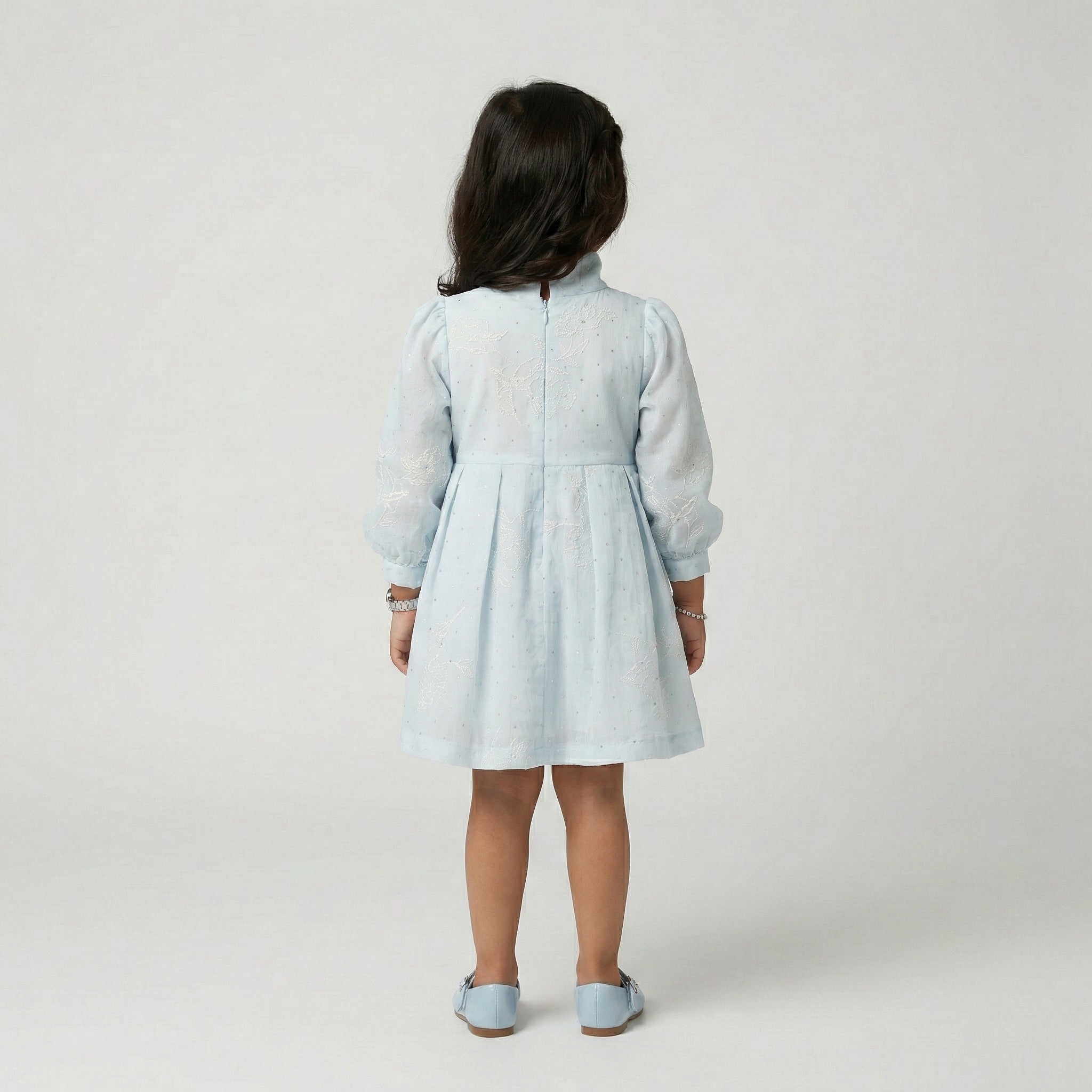 Girls' Seraphina Embroidered Organza Party Dress