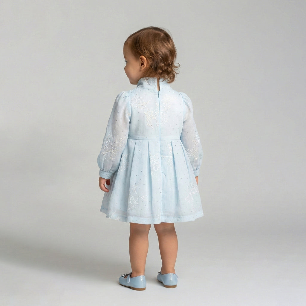 Girls' Seraphina Embroidered Organza Party Dress