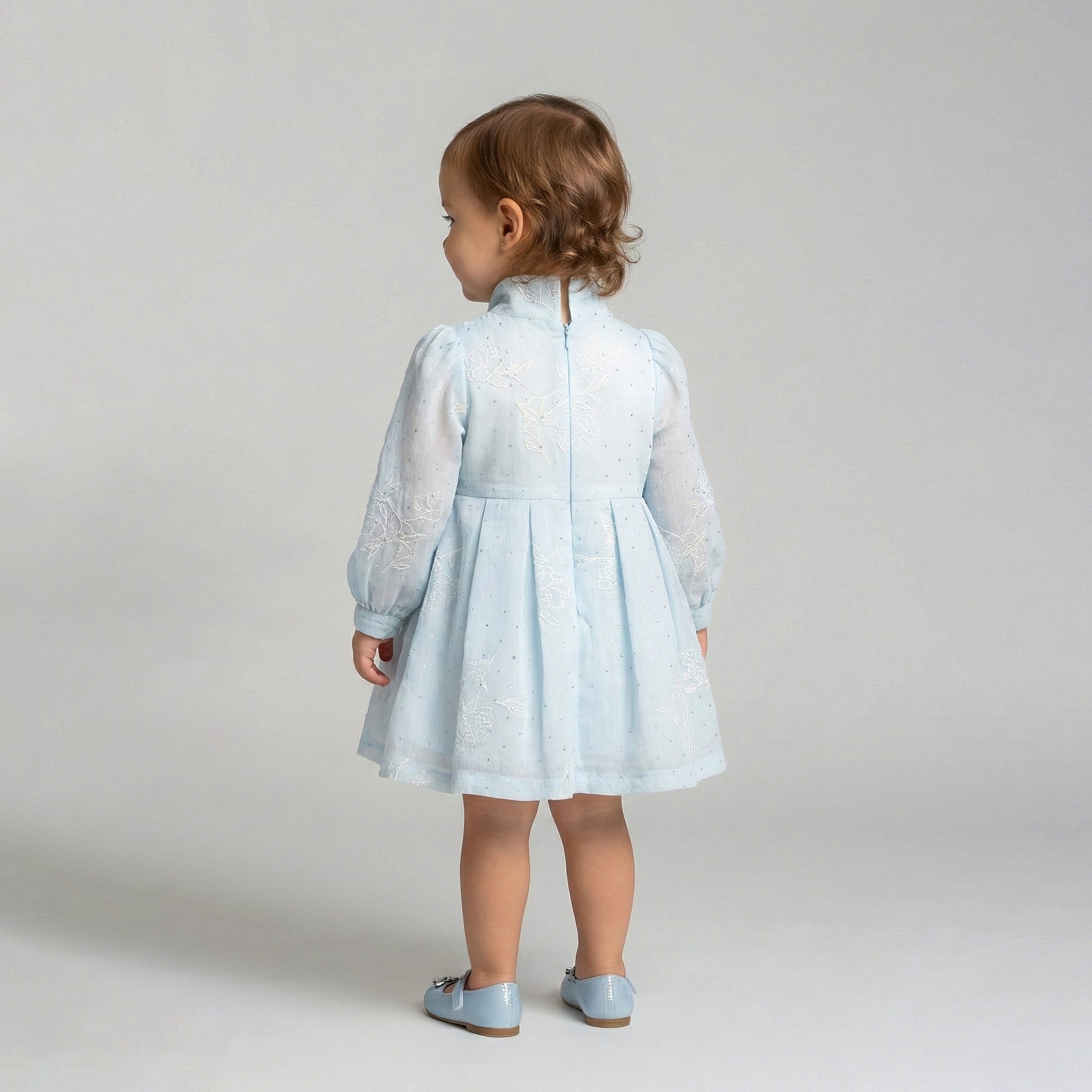 Girls' Seraphina Embroidered Organza Party Dress