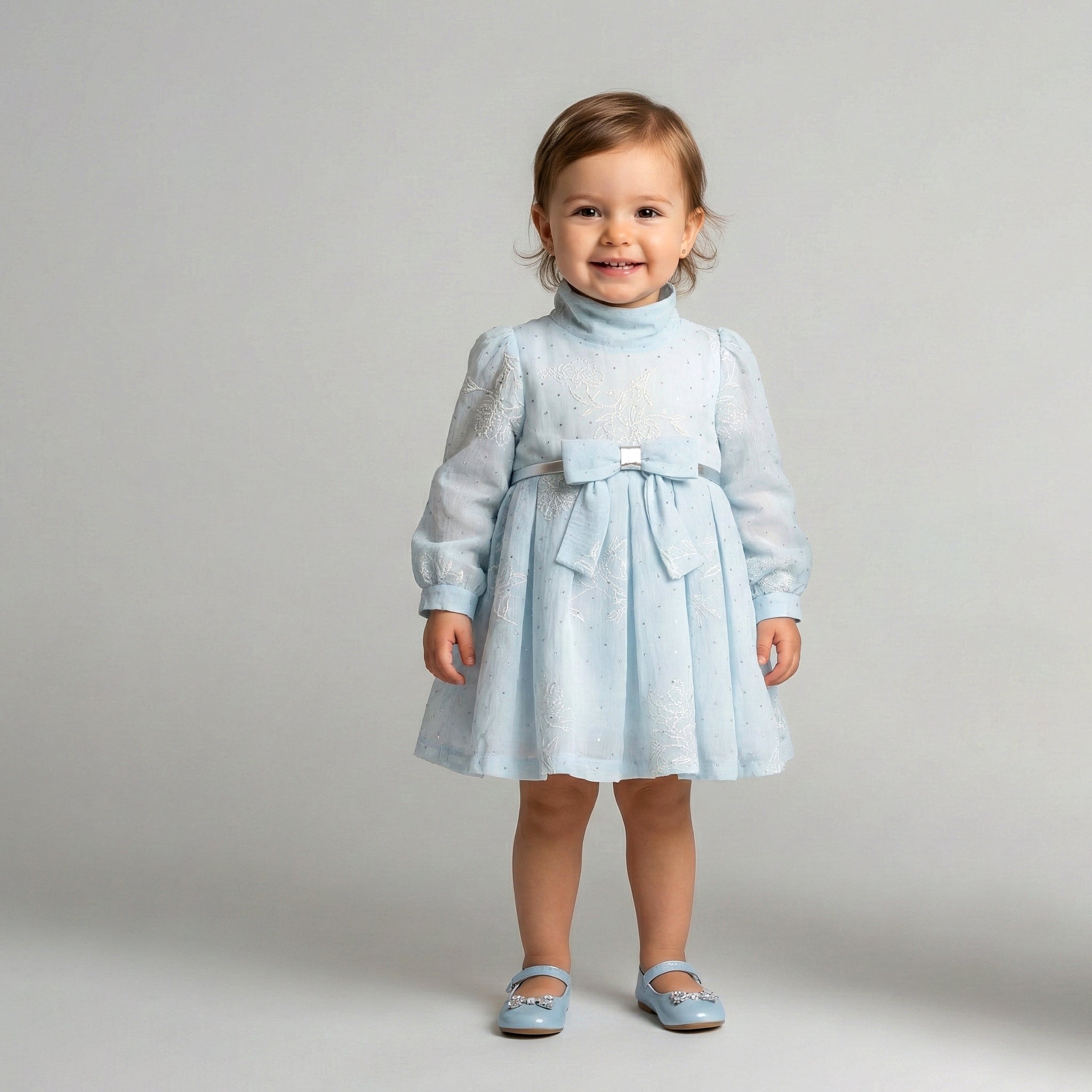 Girls' Seraphina Embroidered Organza Party Dress