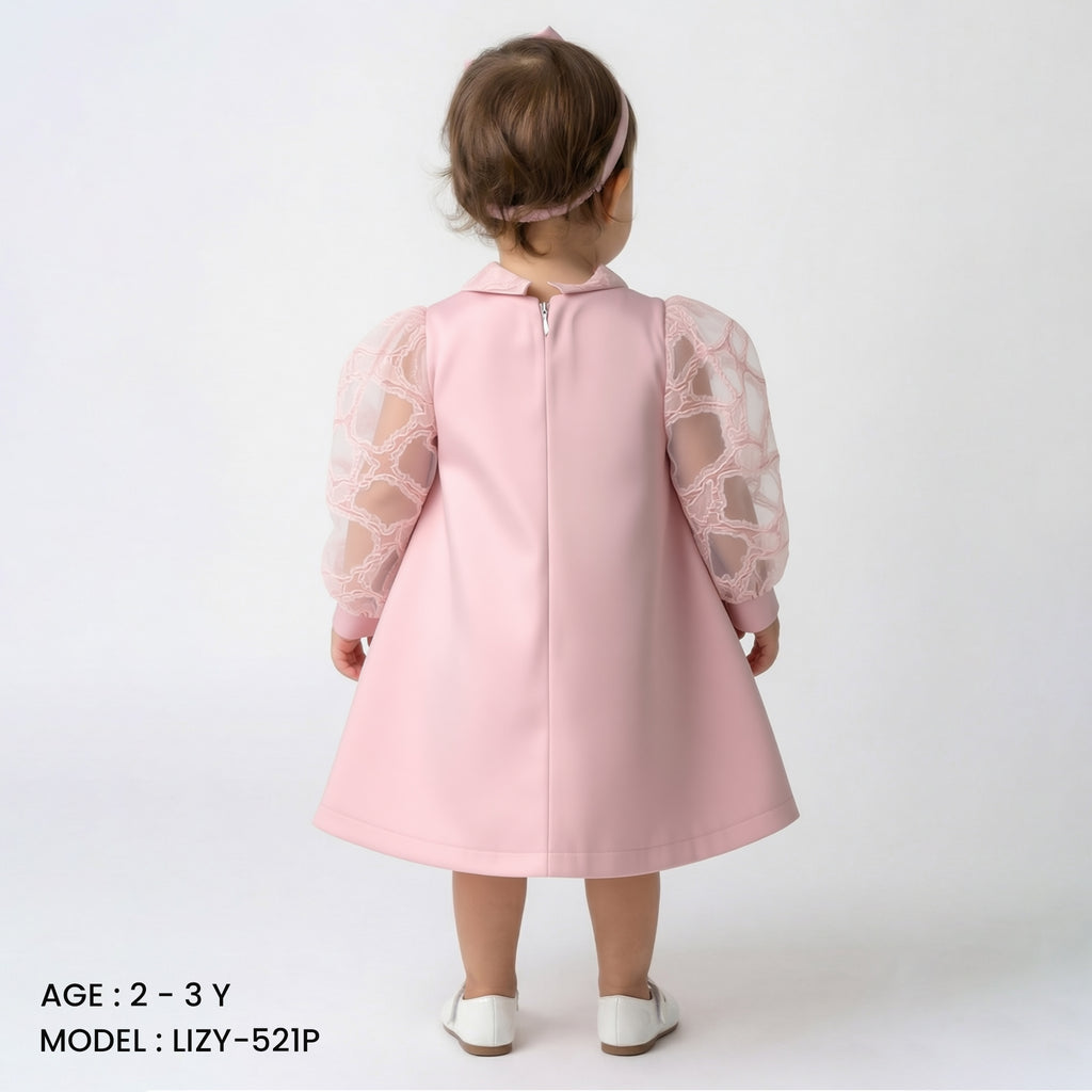 Toddler Ethereal Bow-Neck Dress
