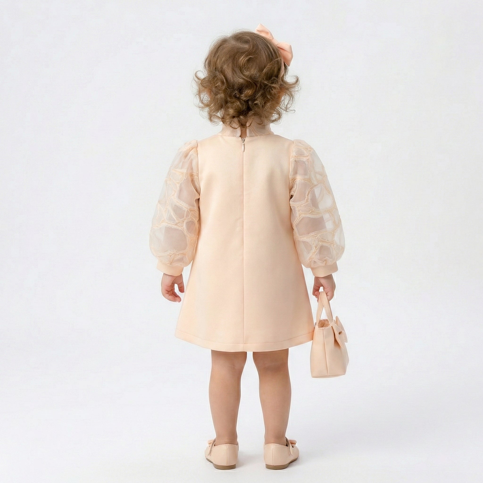 Toddler Ethereal Bow-Neck Dress