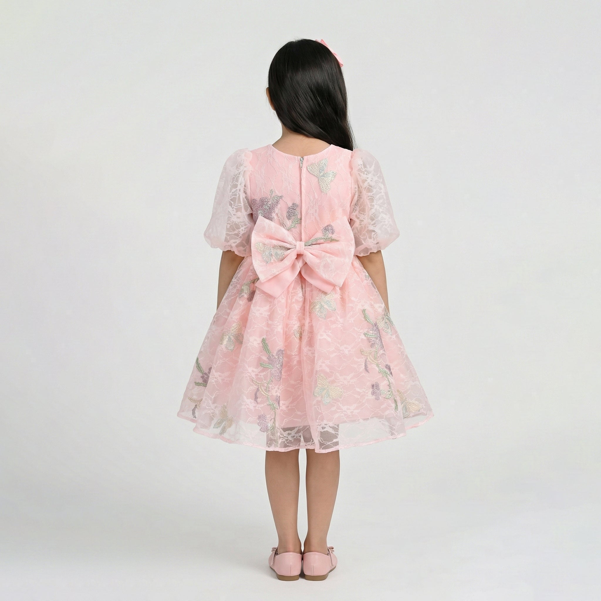 Girls' Sophisticated Tiered Tulle Formal Dress