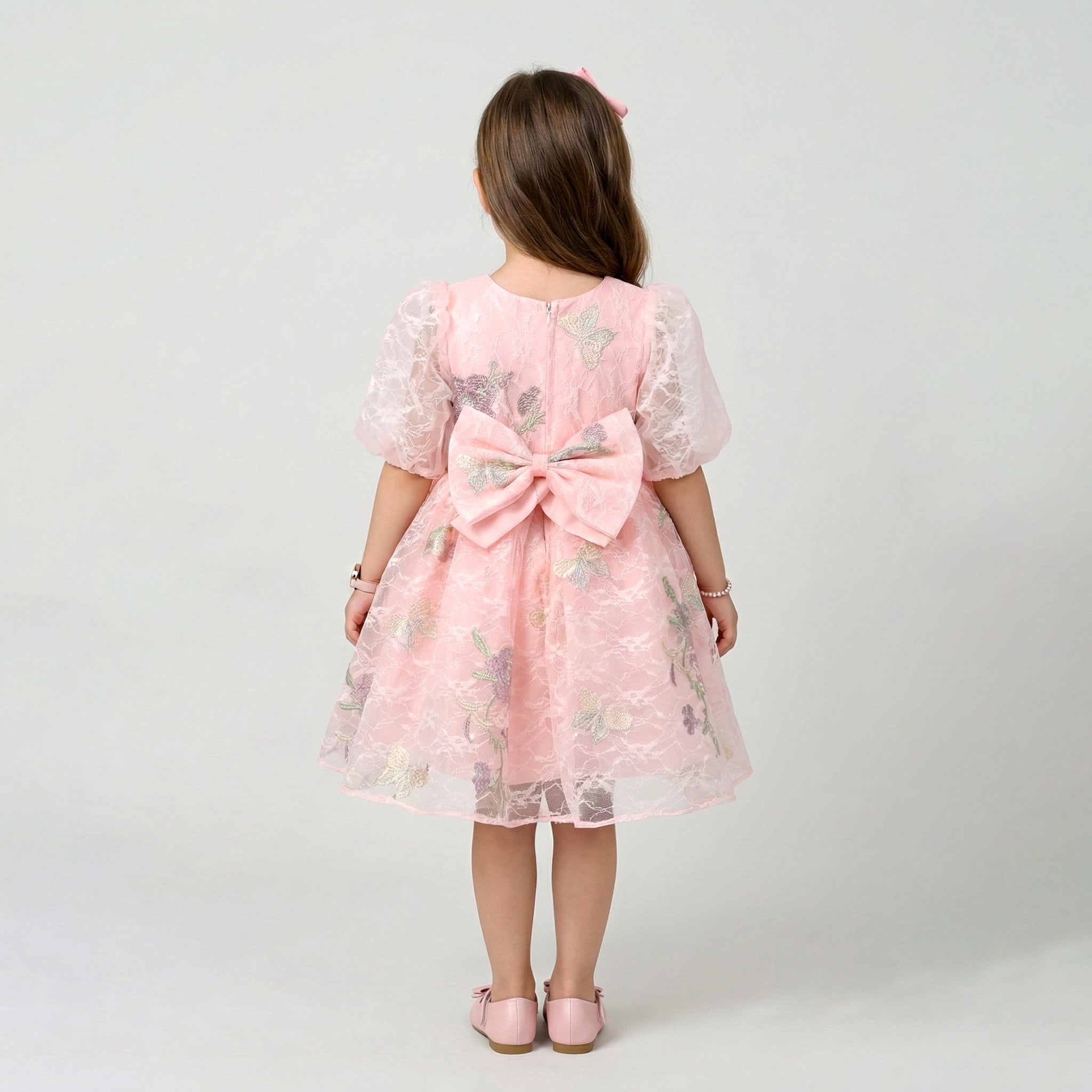 Girls' Whimsical Tiered Tulle Occasion Dress