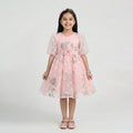 Girls' Sophisticated Tiered Tulle Formal Dress