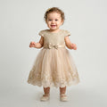 Toddler Embossed Floral Coat with Soft Velvet Bow