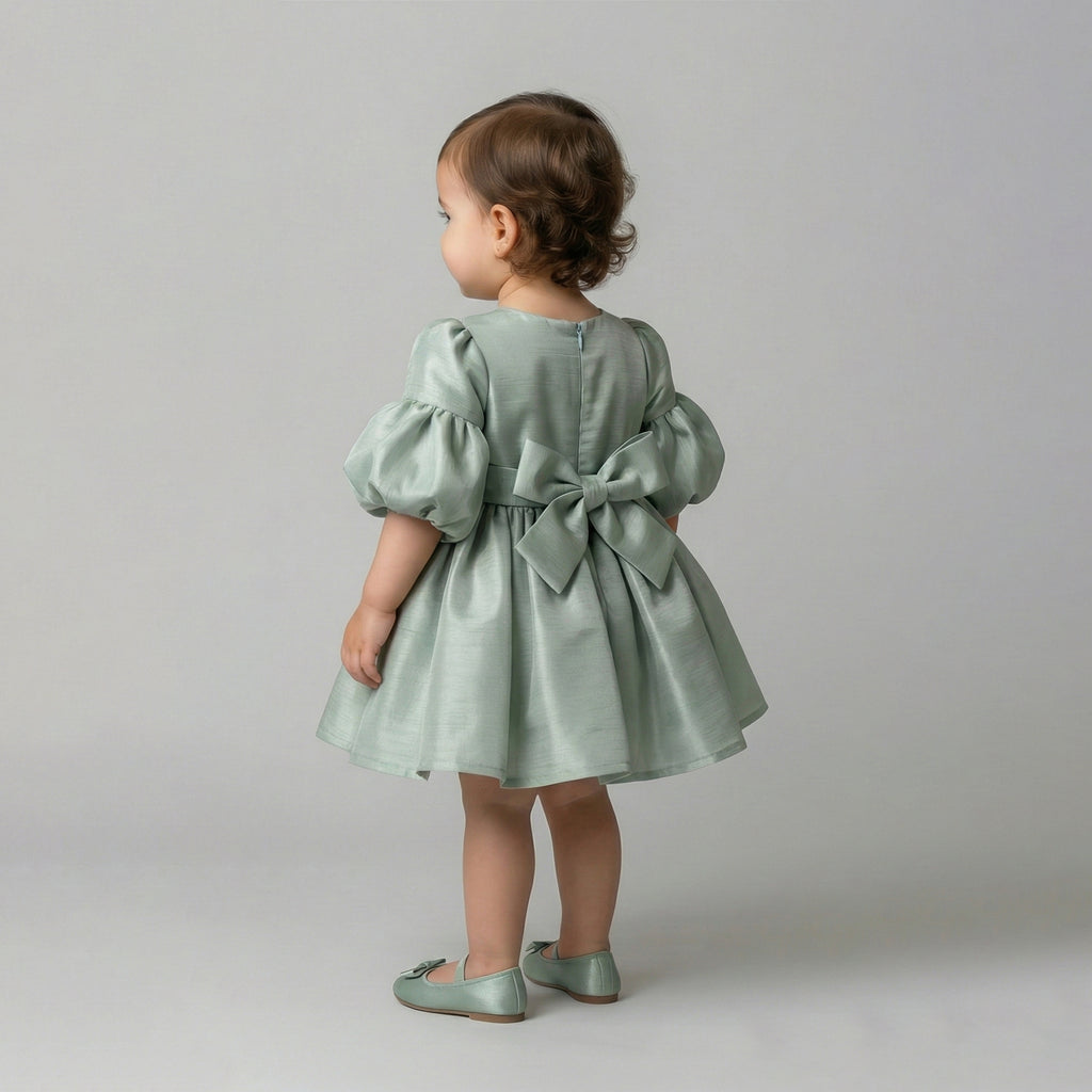Toddler Lace-Bodice Party Dress with Soft Tulle Skirt