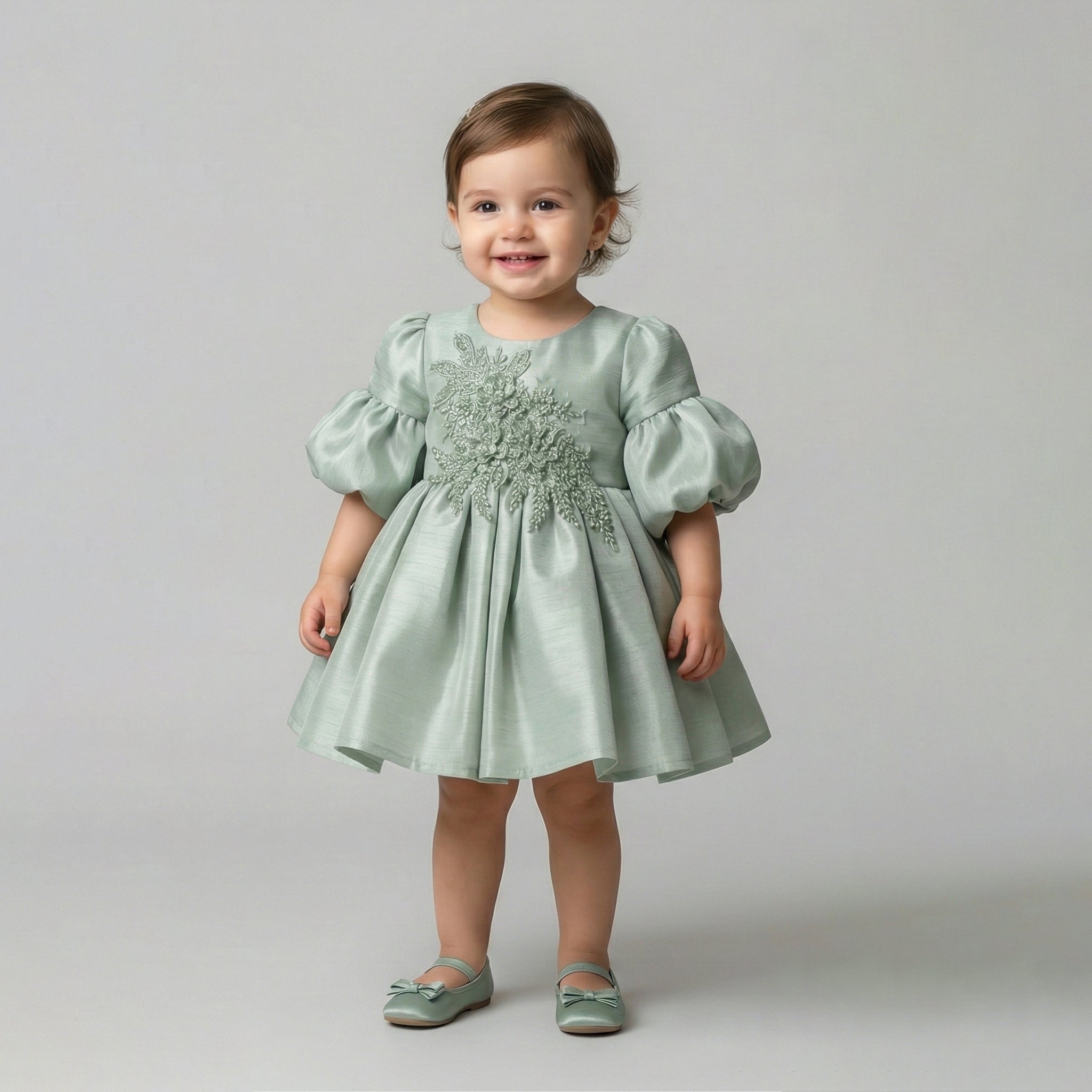 Toddler Lace-Bodice Party Dress with Soft Tulle Skirt