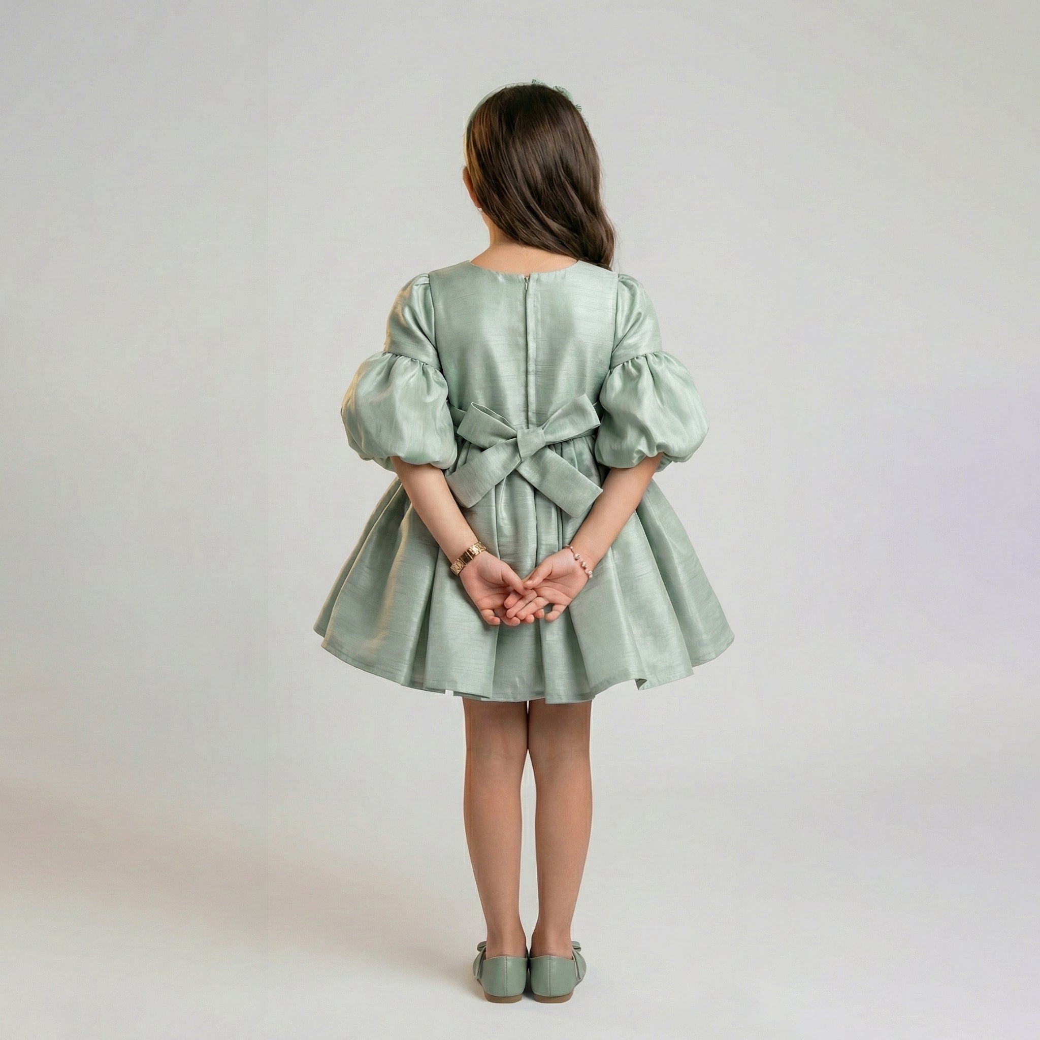 Girls' Boutique Lace-Appliqué Gala Dress with Tulle Flare