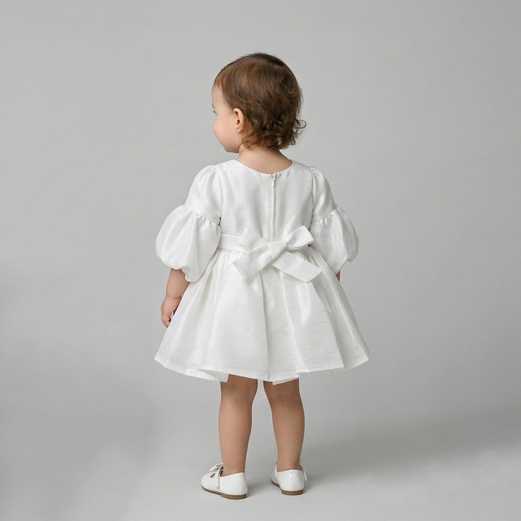 Toddler Lace-Bodice Party Dress with Soft Tulle Skirt