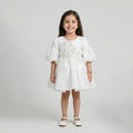 Girls' Classic Lace & Tulle Occasion Dress with Satin Bow