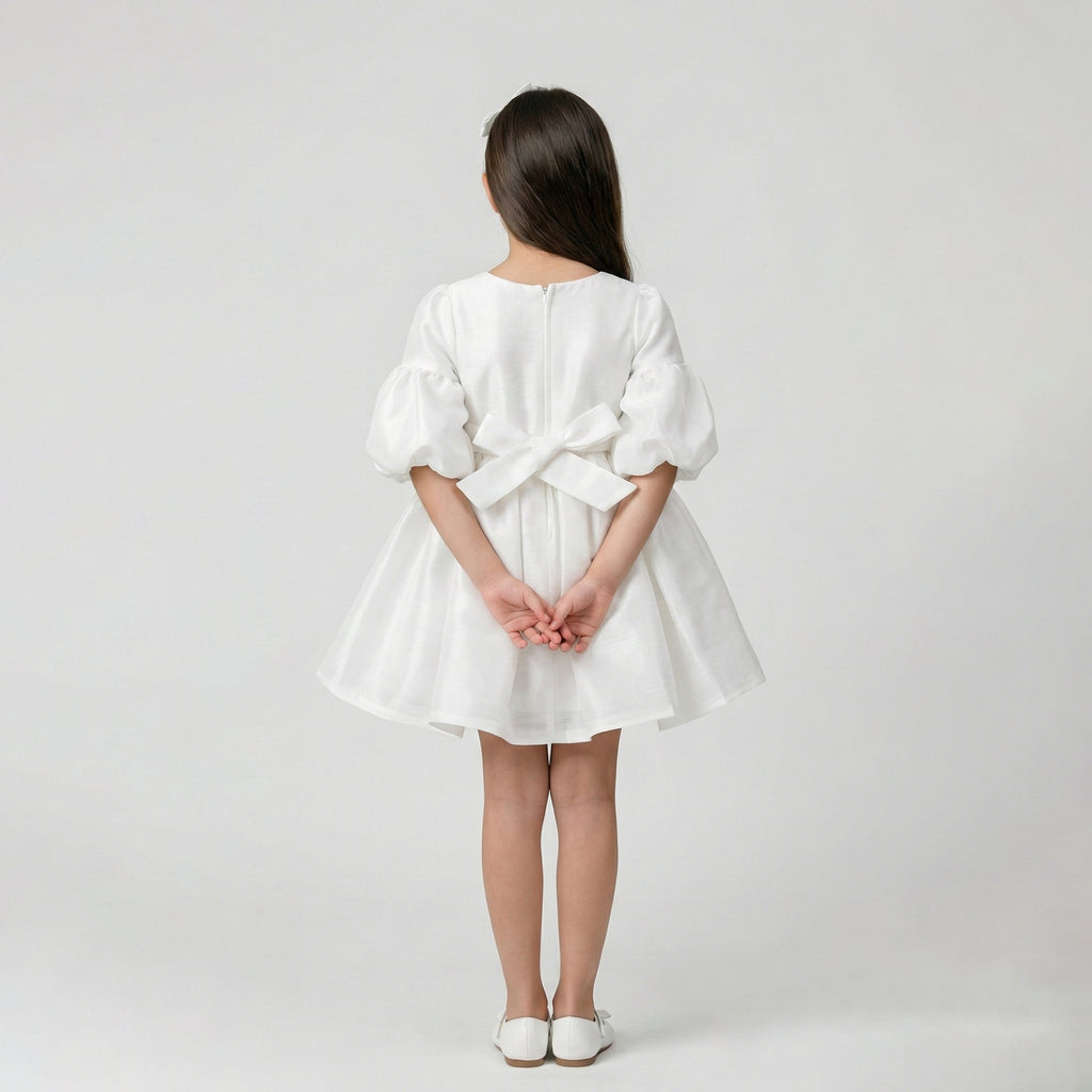 Girls' Boutique Lace-Appliqué Gala Dress with Tulle Flare
