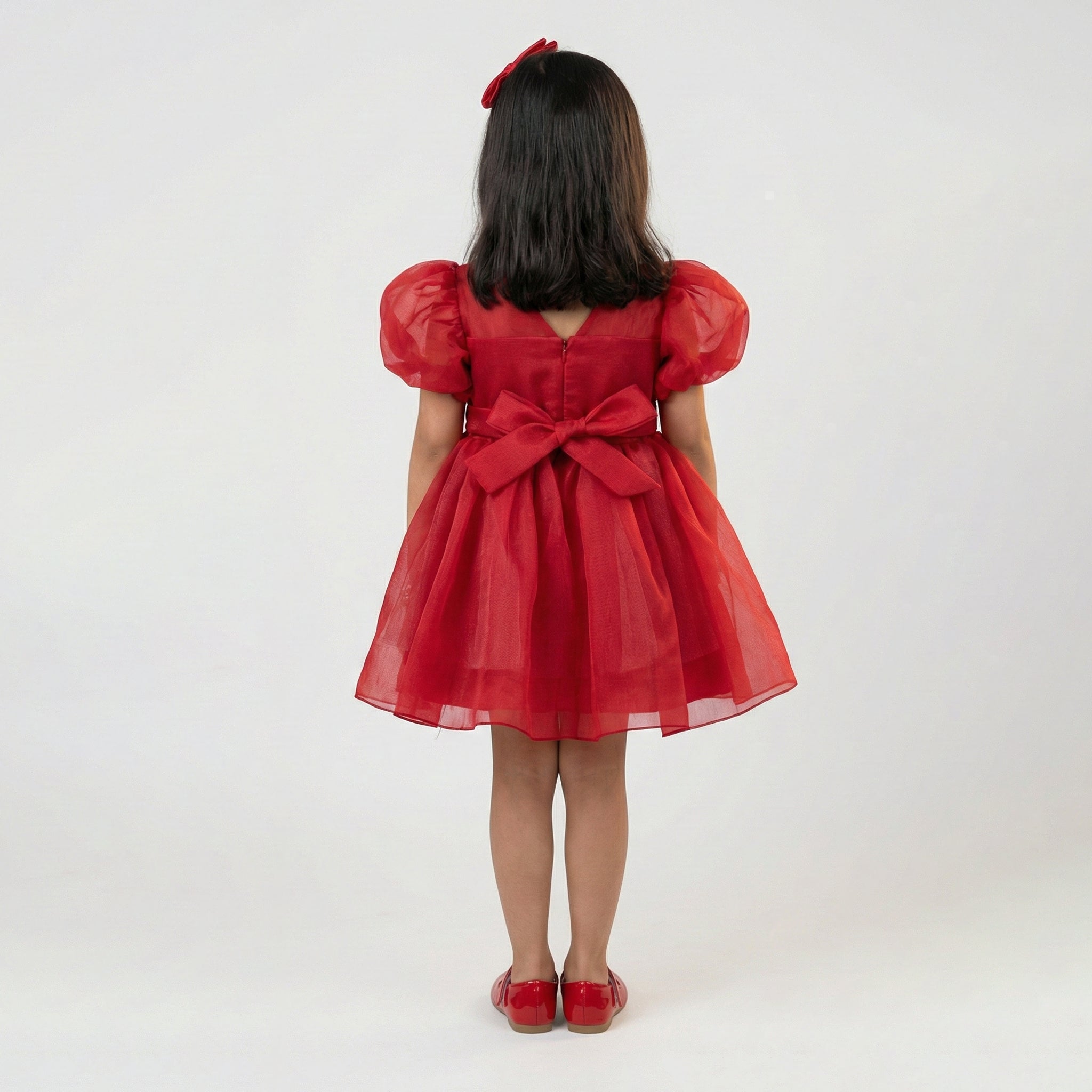 Girls’ Classic Tulle & Floral Formal Dress